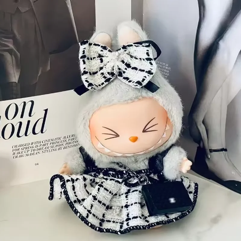 

Labubu 17cm Doll Outfits Luxury Vinyl Doll Clothes 1st & 2nd Generation Compatible Delicate Baby Toy Accessories Kids Fashion