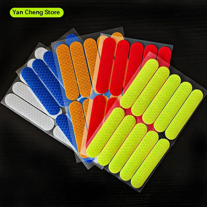 Bicycle reflective stickers motorcycle night-time stickers helmet decorative patches waterproof wear-resistant reflective strips