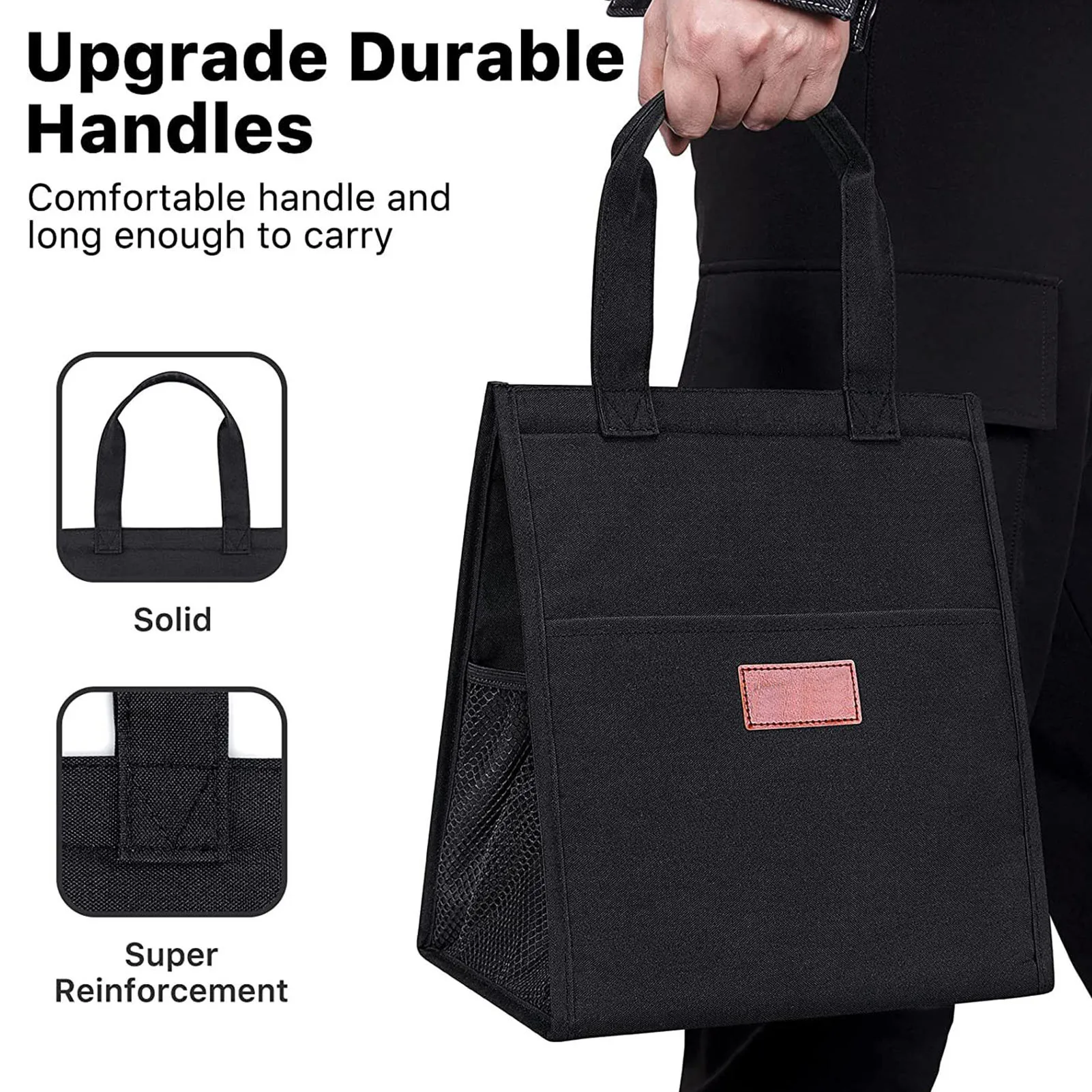 Insulated Lunch Bag Waterproof Portable Aluminum Foil Insulation Bento Bags For Office Student Picnic Food Storage Pouch
