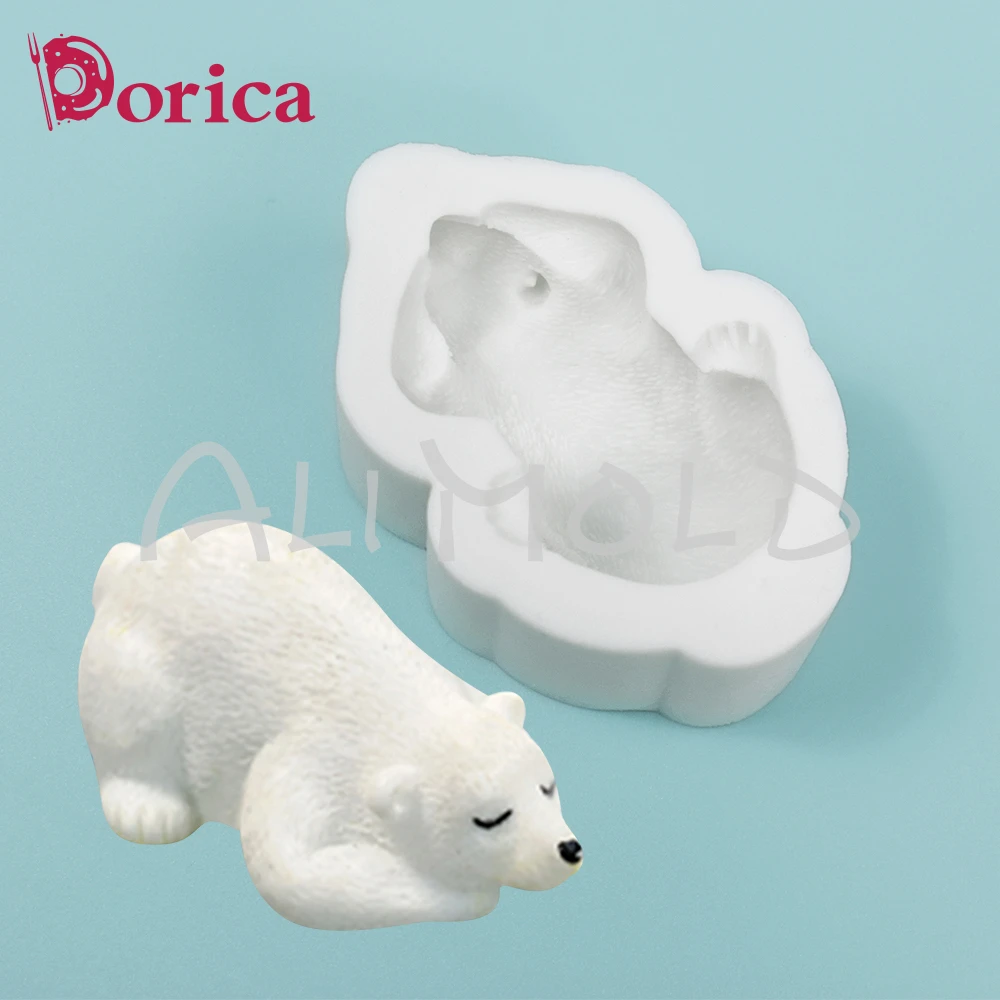 Polar Bear Silicone Mold Chocolate Candy Fondant Mould DIY Clay Resin Making Model Cake Decorating Tools Kitchen Pastry Bakeware