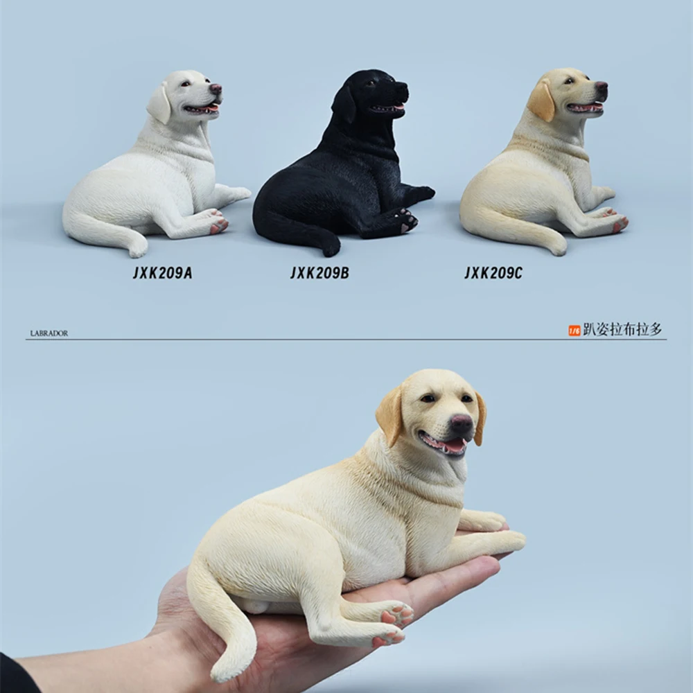 

JXK JXK209 масштаб 1/6, аксессуары для сцены солдатика, лежащий лабрадор, статическое животное, модель из смолы, подходит для 12-дюймовой экшн-фигурки, куклы, сделай сам