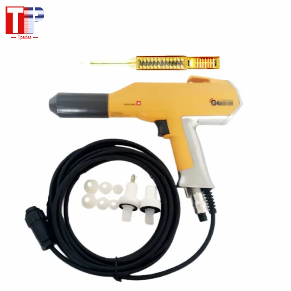 Tpaitlss Electrostatic powder gun for Gema GM02 OptiSelect 01 with Nozzle group and cascade