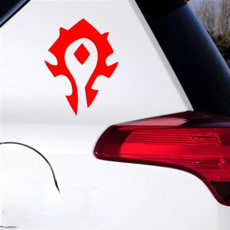 Car Stickers Decor Motorcycle Decals World of Warcraft Horde Decorative Accessories Creative Sunscreen Waterproof PVC.