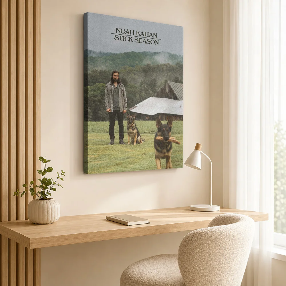 Noah Kahan Stick Season Music Gallery Wrapped Canvas Print Customized Photo Album Cover Wall Art For Record Corner Birthday Gift