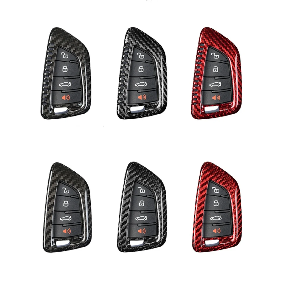 

Carbon Fiber Car Key Case Cover For Toyota Supra A90 A91 T-carbon Key Fob Shell Interior Accessories