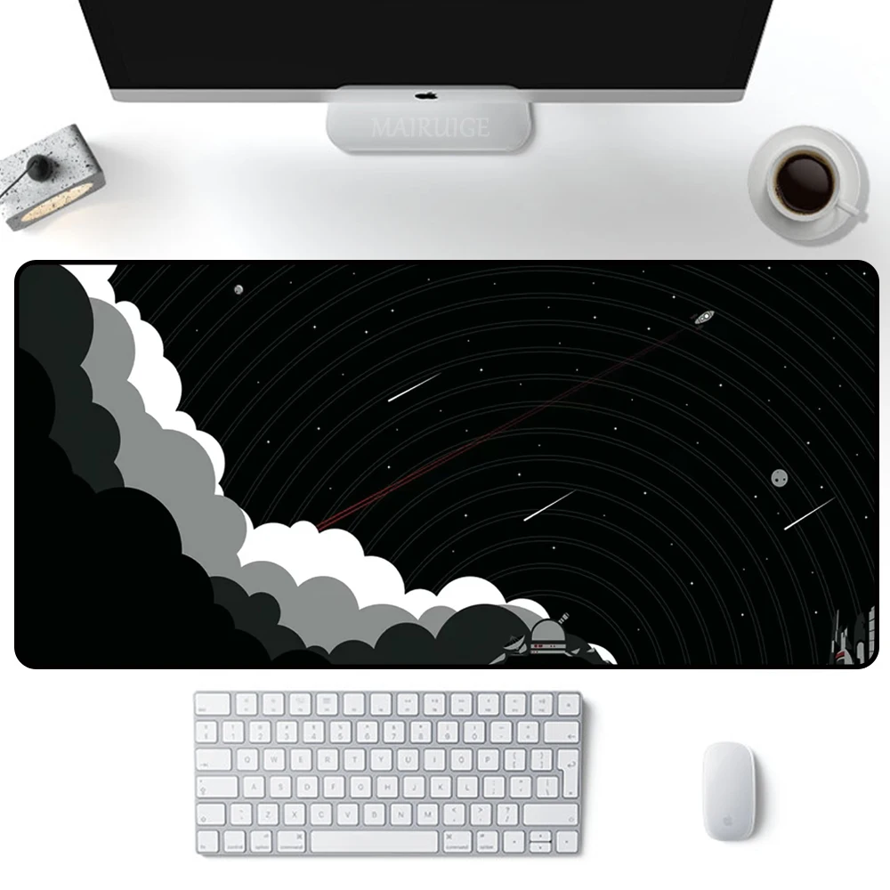 

Meteor Cloud Mouse Mats Desktop Office Accessories Mouse Pad Keyboard Mat Gamer Computer Home Office Setup Mousepad Anime