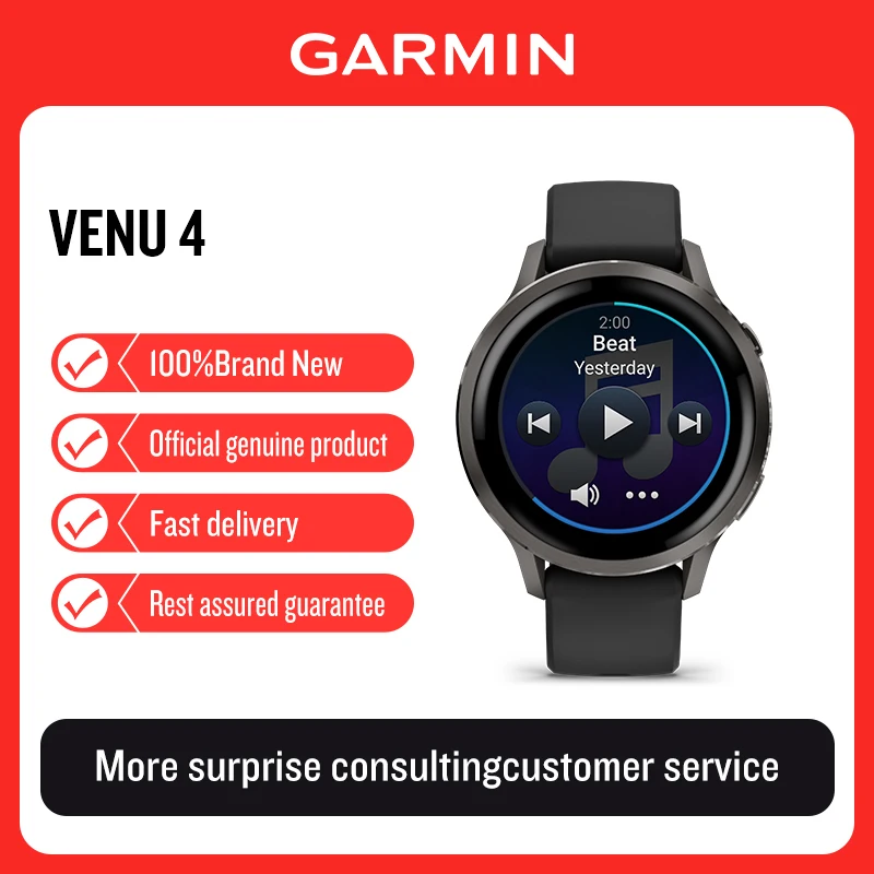 

Garmin venu4 running Professional sports watch for fitness running, HRV, swimming, and smartwatch