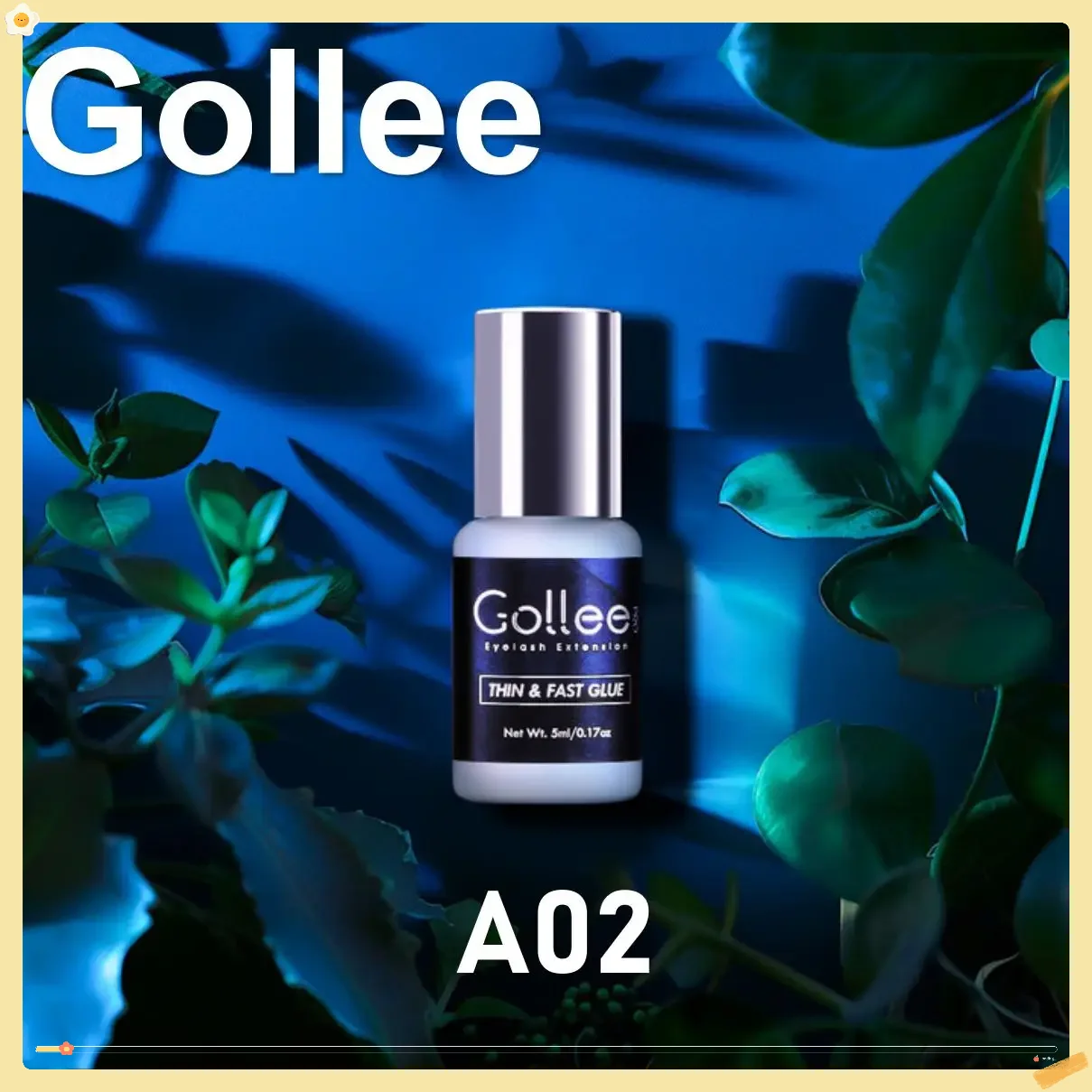 

Gollee 1s Quickly Dry Eyelash extension glue Glue for False Eyelashes for Home use Eyelash Extension Professional Waterproof