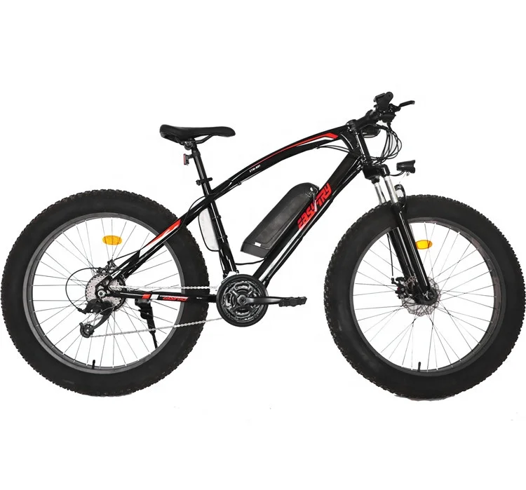 ODM OEM 26 Inch 21 Speed Fat Tire Bicycle 36V 350W 32 Km/h Max Speed 10.4Ah Lithium Battery Steel Frame Disc LCD For Snow Riding