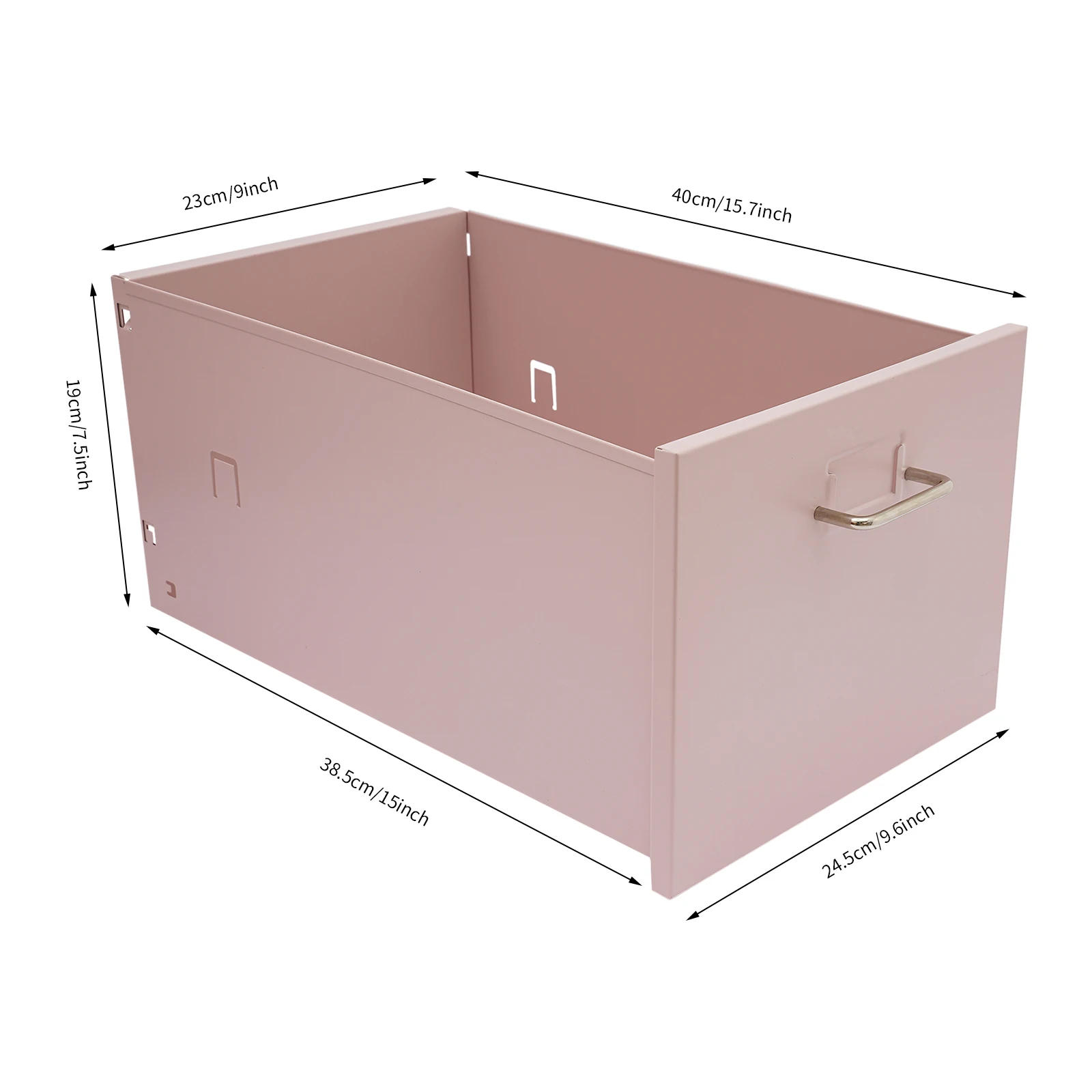 Pink Metal 28*41*46.5cm 3-layer Wheeled File Lock Cabinet Movable Locker Silent Drawer Filing Cabinet