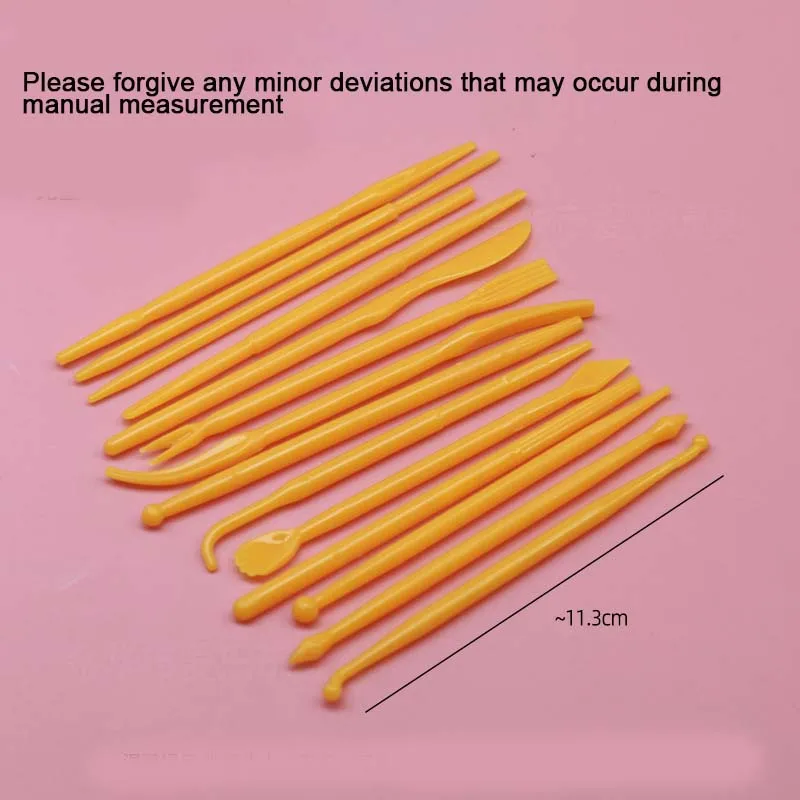 14 قطعة/المجموعة البلاستيك الطين النحت مجموعة الشمع نحت أدوات الفخار نحت النحت المشكل بوليمر النمذجة الطين أدوات #3