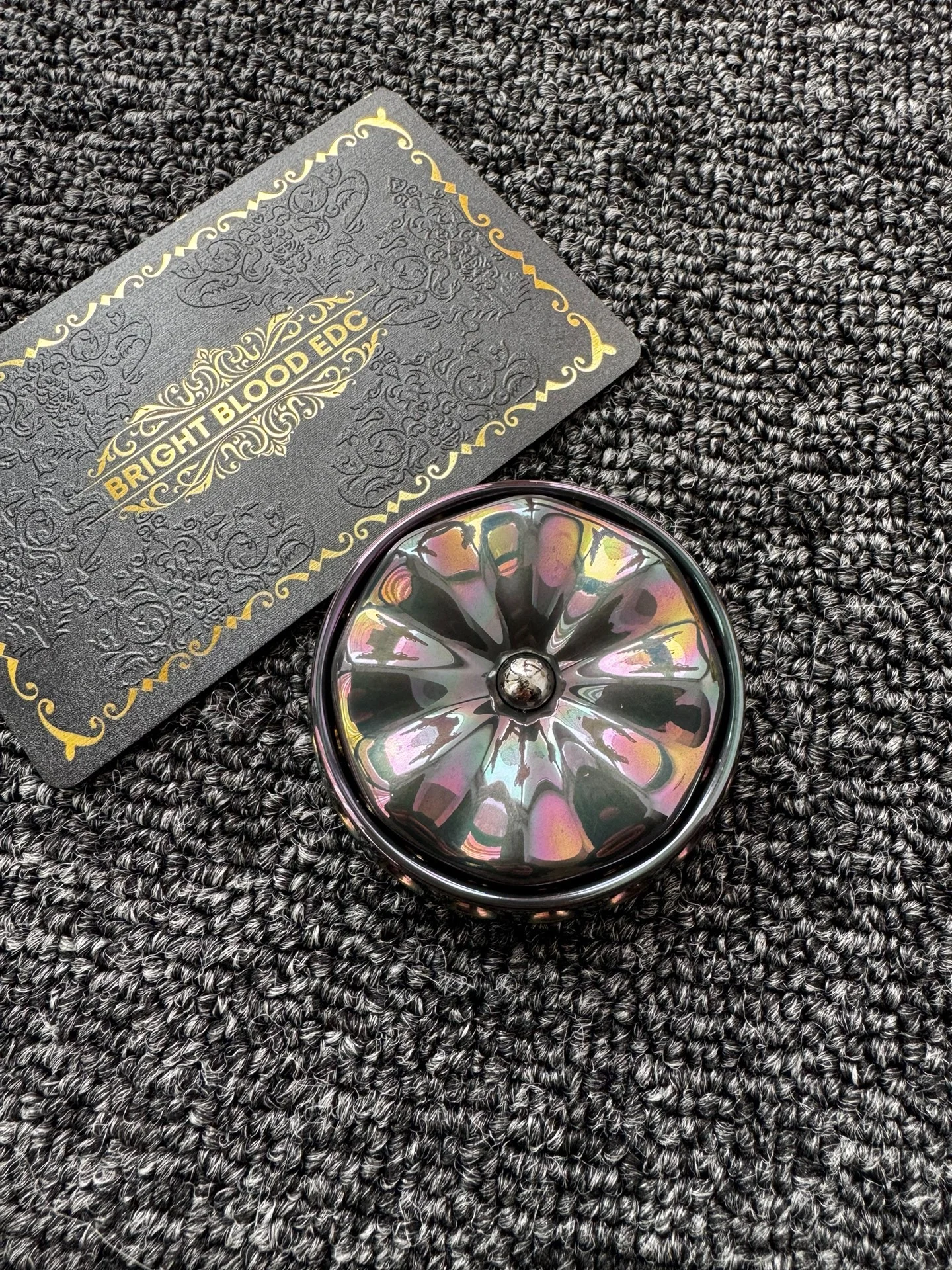 USED EDC BB blood, eternal flower, zirconium color edc metal decompression toy