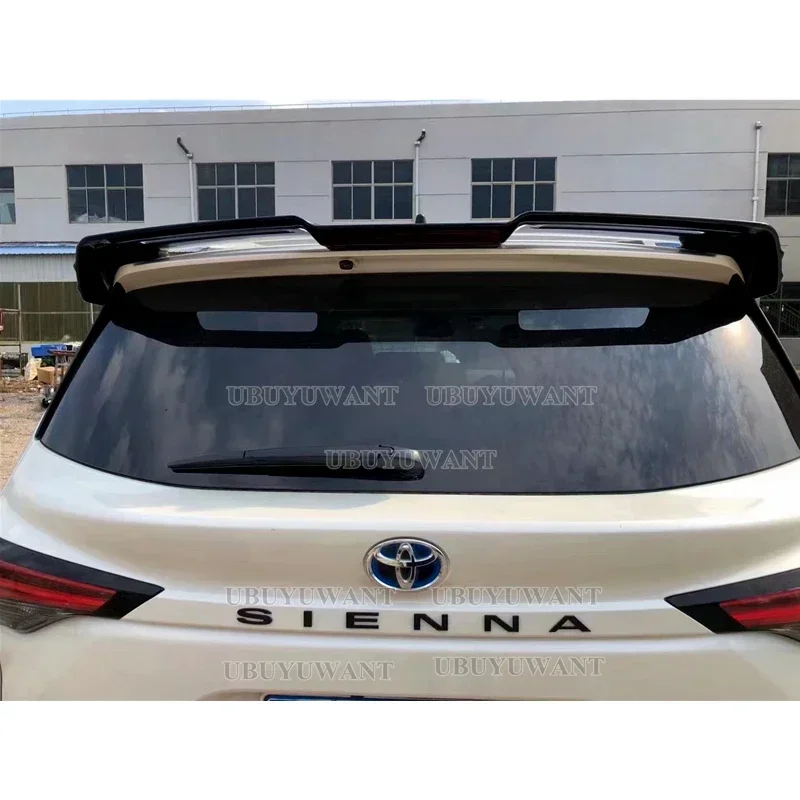 For Toyota Sienna 2021 2022 Sport Spoiler Rear Car Accessories Car Free Perforated Top Center Wing Trunk Spoiler Top Wing