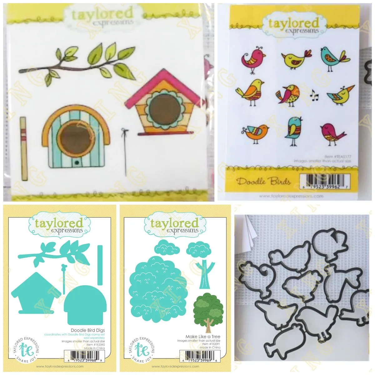 Arrival New Tree Doodle Bird Digs Metal Cutting Dies Scrapbook Diary Decoration Embossing Template DIY Greeting Card Handmade