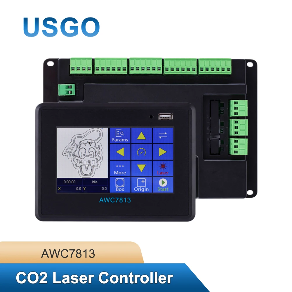 USGO Trocen AWC7813 Replaces AWC708S Co2 Laser Controller DSP System for AWC708S/AWC708C/RD6442G/RD6445G