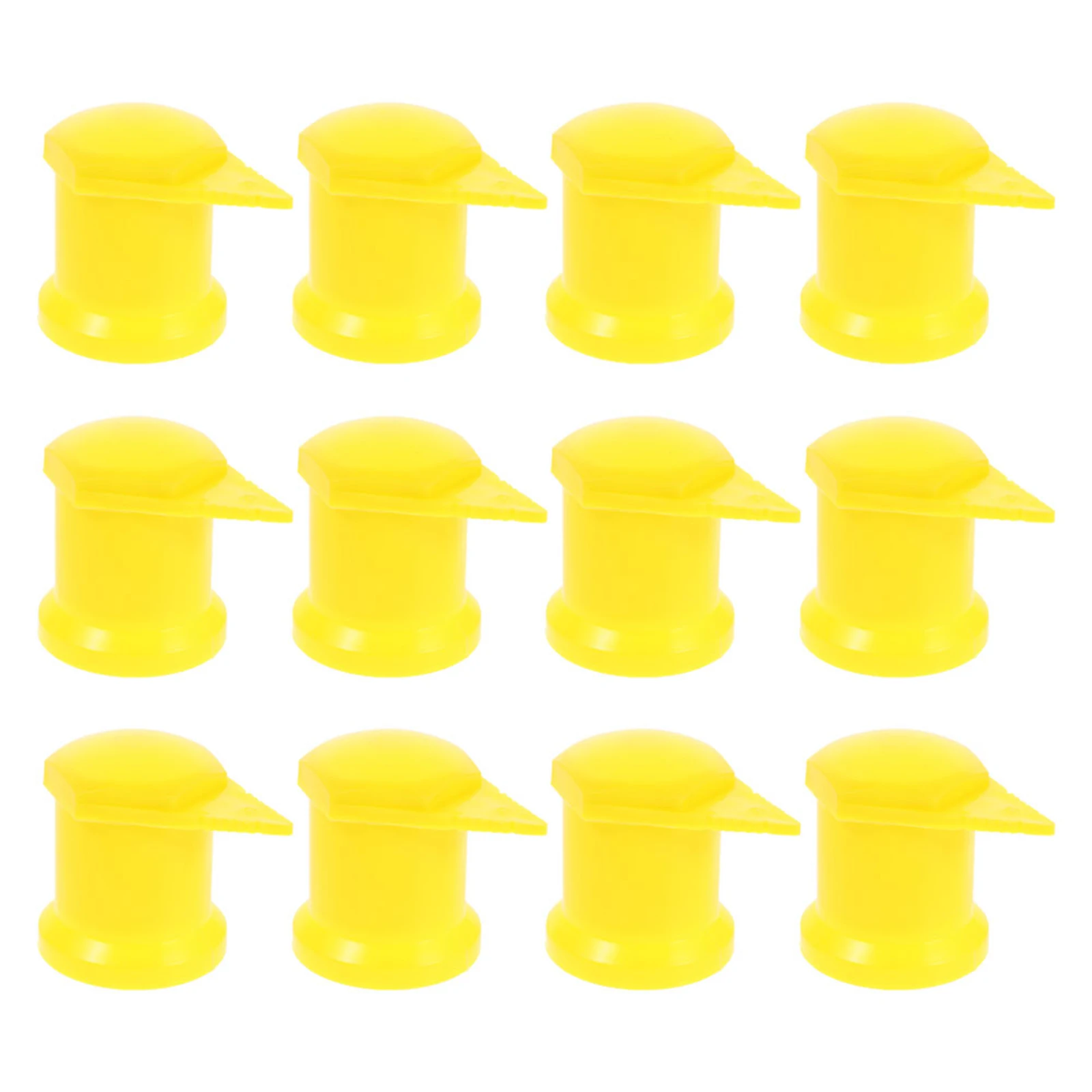 

24Pcs Wheel Hub Nut Indicators Yellow Loose Lug Nut Covers Plastic Caps Screw Lug Caps for Truck Car Hub Screw Cover