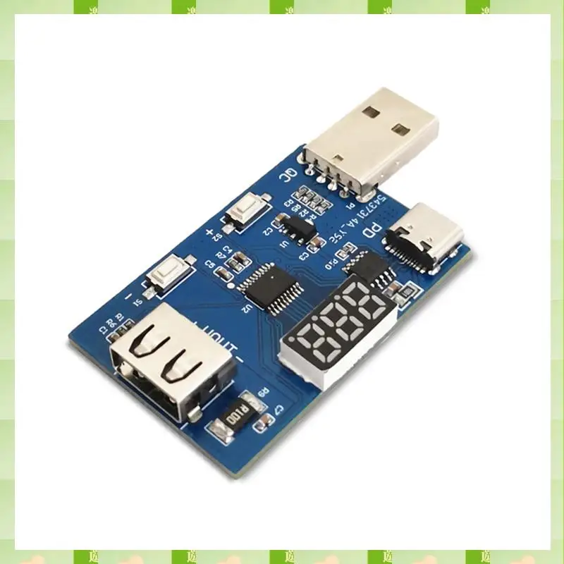 Модуль приманки QC2.0 QC3.0 PD3.0 2025, модуль приманки для печатной платы, 3,6-20 В, регулируемое многофункциональное напряжение, зарядная головка, тестовый модуль старения, QC
