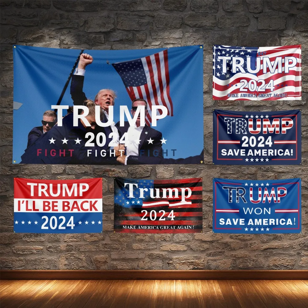 USA TRUMP Save America Flag Polyester Digital Printing Presidential Campaign Flagge Banner For Decoration