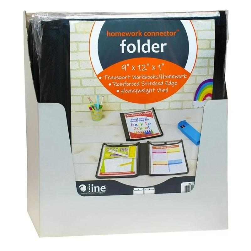 Homework Connector Folder, Black