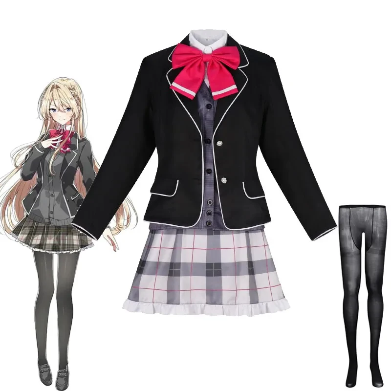 

2026 Anime Ozuka Mai Cosplay Costume There's No Freaking Way I'll be Your Lover! Unless Schoolgirl JK Uniform Skirt gf;.9
