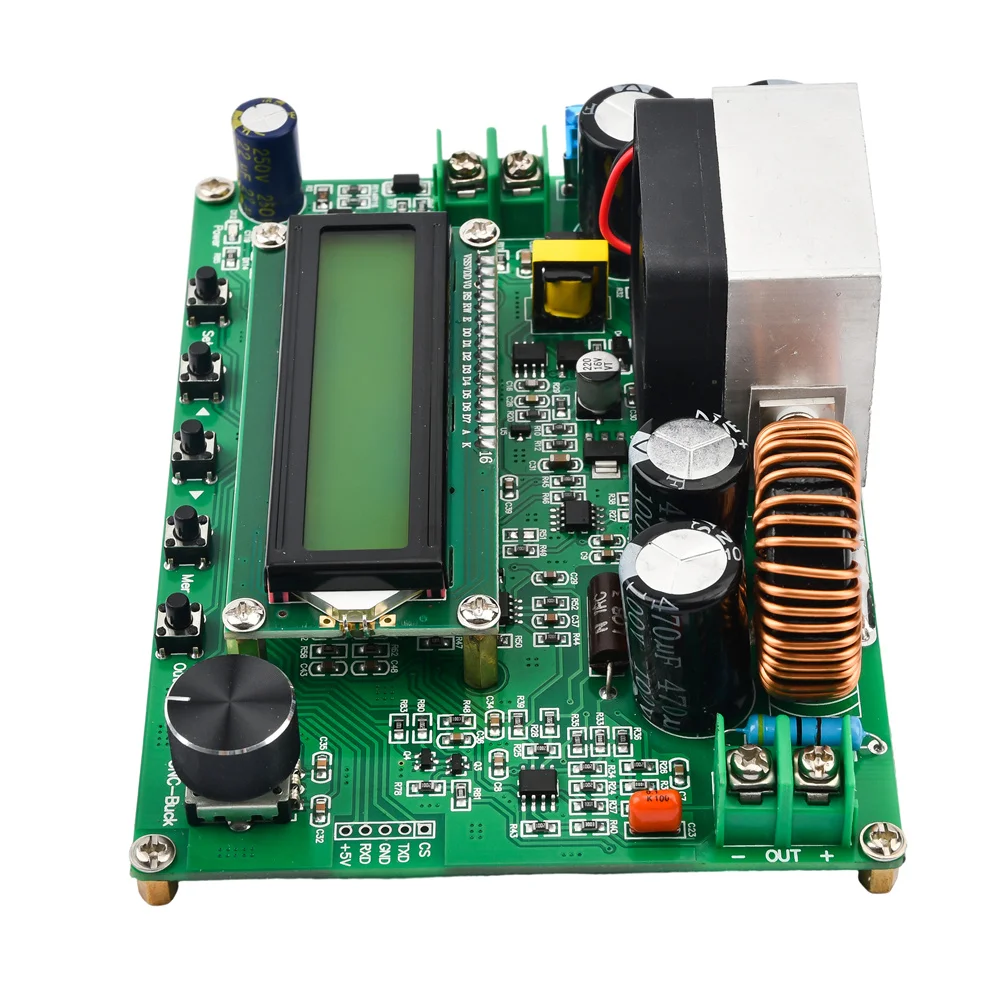 Imagem -04 - Dc-dc Cnc cv cc Step-down Módulo 60v 90v 10a 12a Fonte de Alimentação Ajustável Buck Converter Lcd1602 Display Digital Dpq6012 Dpq9010