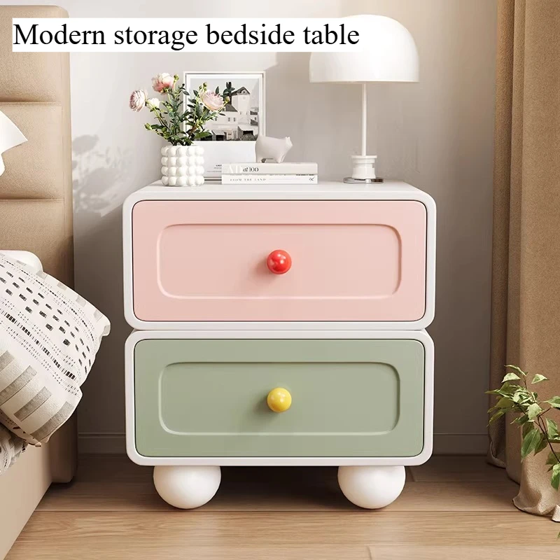 

Japanese Cute Night Table Round Legs Chest Drawers Night Table Unique Wooden Mesita De Noche Dormitorio Furniture Accessories