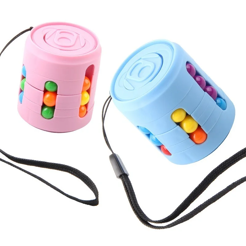 Rompecabezas de frijoles giratorios mágicos, juego de cubo para chico y adulto, yemas de los dedos, juego de descompresión, juguetes educativos Montessori, regalo para niños