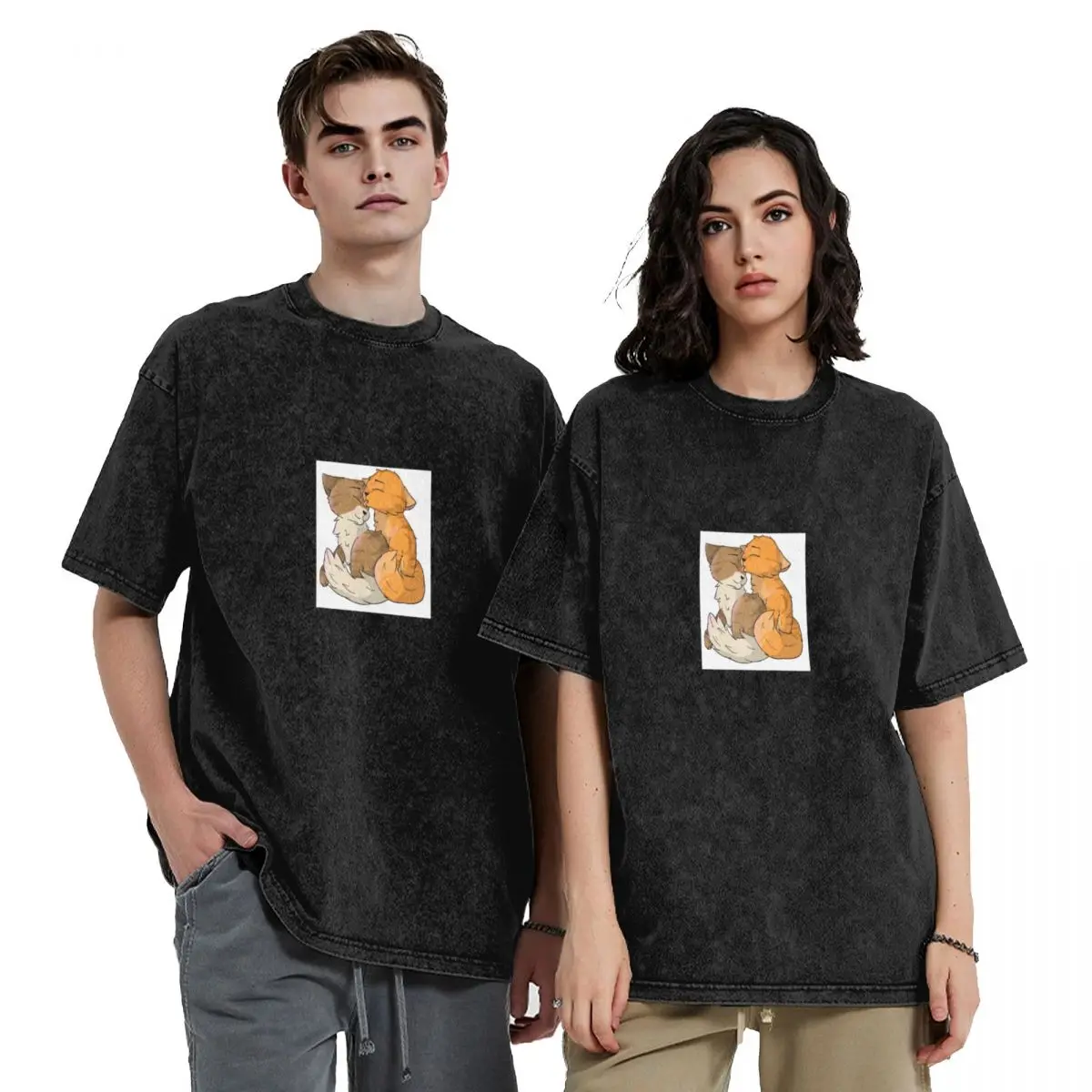 

Leafpool and Squirrelflight warrior cats T-Shirt Anime t-shirt custom shirt customs Men's cotton t-shirt