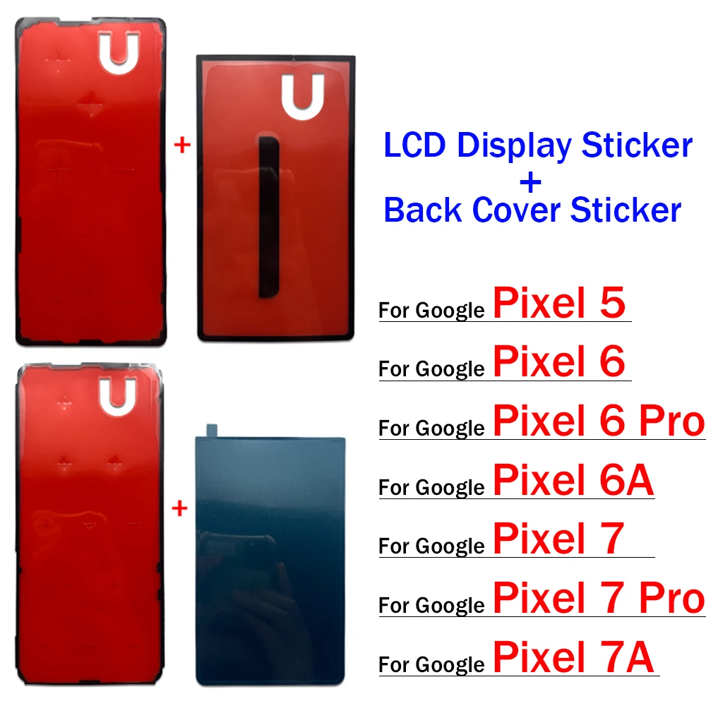 

Клейкая лента для ЖК-экрана и наклейка на рамку задней крышки, клей для ЖК-экрана для Google Pixel 5 6 6A 7 7A Pro