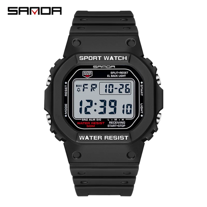 SANDA 2107 Waterproof Luminous Digital Watch Military Sports Men Wristwatch Men\'s Watches Relogio Masculino relojes para hombre