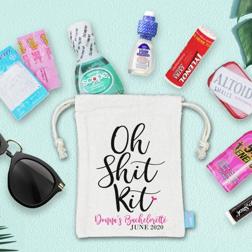 

25 pcs Oh Shit Kit Bachelorette Party Favor Bag,Hangover Kit|Assembled Favor Bags|Bachelorette Goodie Bags|Bachelorette Ideas