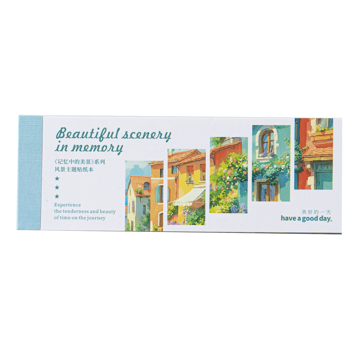 Beautiful Scenery in Memory Series Dreamy Flower Landscape Sticker Book Creative DIY Journal Material Collage Stationery