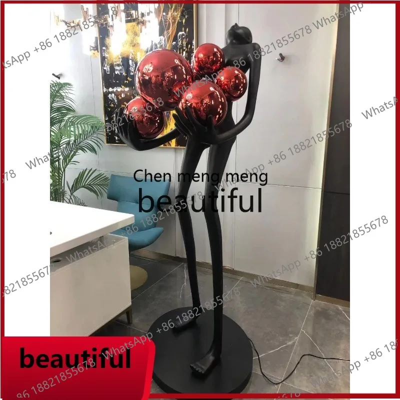 Character ball lamp, creativity, living room decoration ornament, office bedroom home accessories X