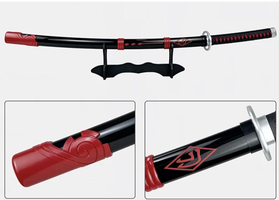 

High Quality Bamboo Blade Japanese Samurai Katana Lan Dong Sword ABS Sheath Fit Training Weapon Cosplay Props Unsharp