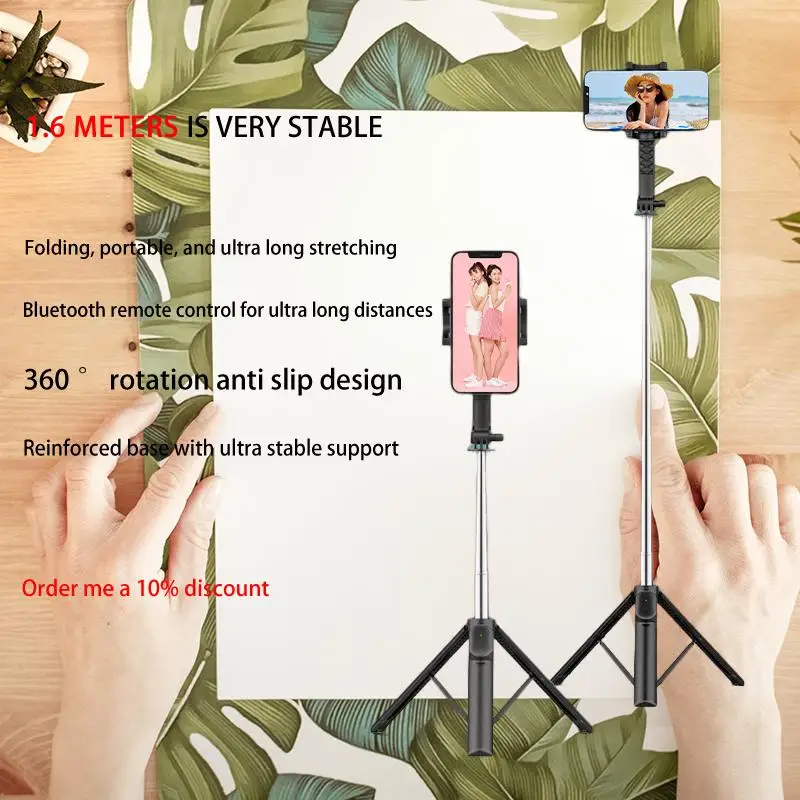 

Ultimate Mobile Live Streaming Bracket with Self Timer Tripod and Bluetooth Shooting for Seamless Content Creation