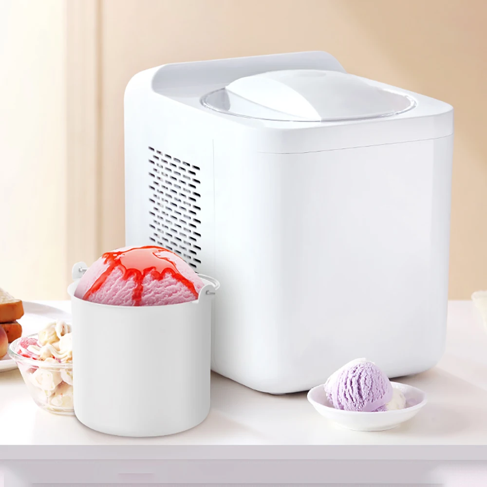 1l Soft Hard Italian Ice Cream Maker Machine Household Small Fully Automatic Sorbet Fruit Dessert Yogurt Ice Maker