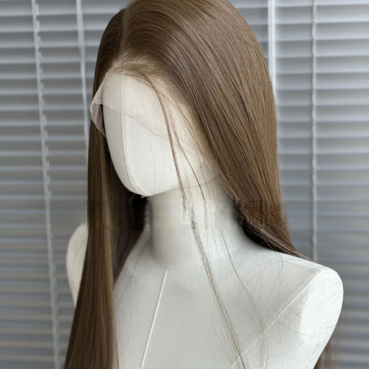 여성용 브라운 레이스 프론트 가발 26인치 롱 스트레이트 번 헤드 13*4 레이스 가발 고품질 합성 레이스 가발 자연스러운 데일리용