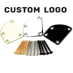 Neck Plate Customized Logo Custom Shop For Electric Guitar Gold/Chrome/Black