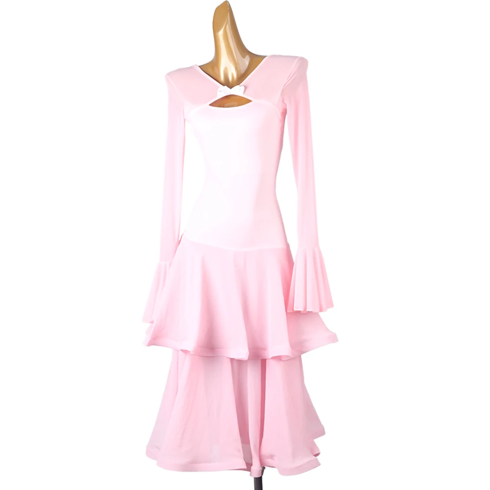 

Waltz Ballroom Competition dress light purple Dance Dress Lake Blue New Practice Dance Suit Flamenco Dress Pink