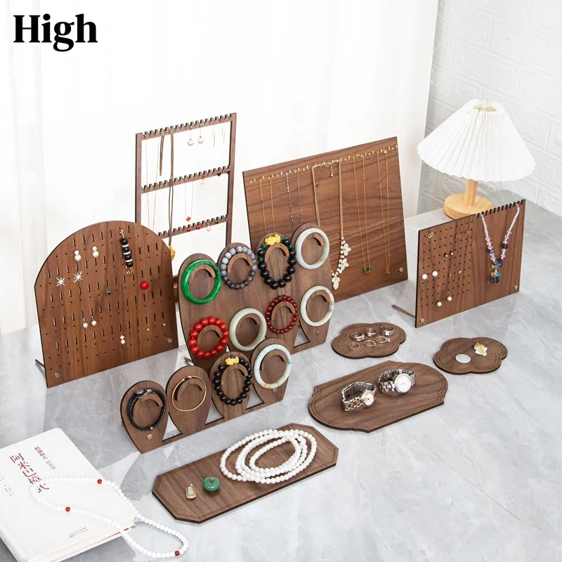 

Vertical High Capacity Jewelry Display Panel Stand - Large Earring & Necklace Holder Board Organizer for Countertop Showcase