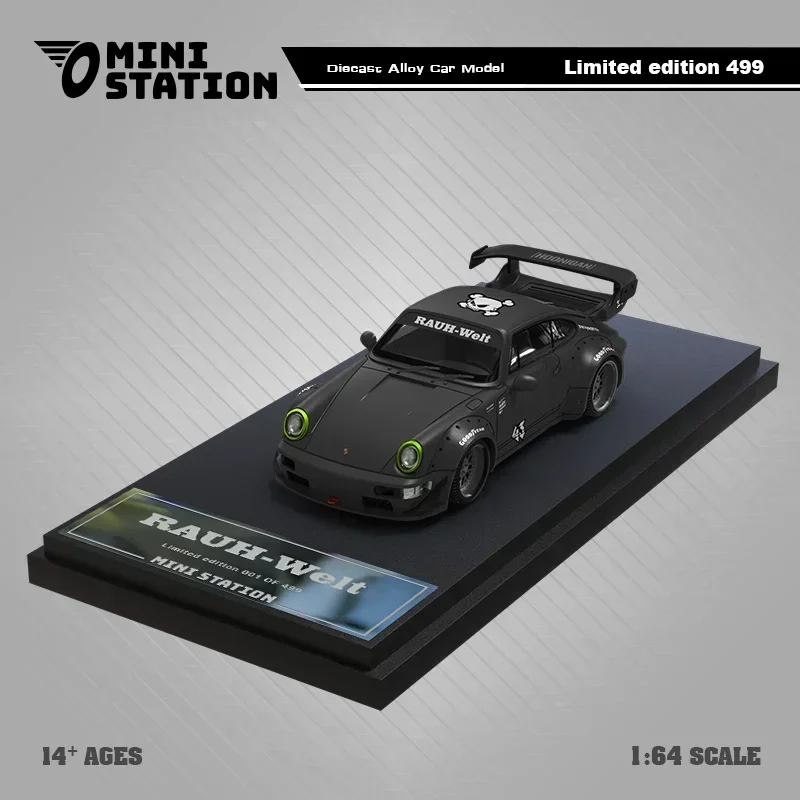 Mini Station 1:64 Targa RWB 964 T1 Van Block43 Diecast Model Car