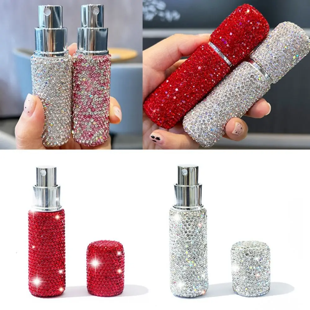 Volle Strass Parfüm flasche neue 10ml leere Vorrats behälter Make-up Werkzeug Glas kosmetische nachfüllbare Flaschen