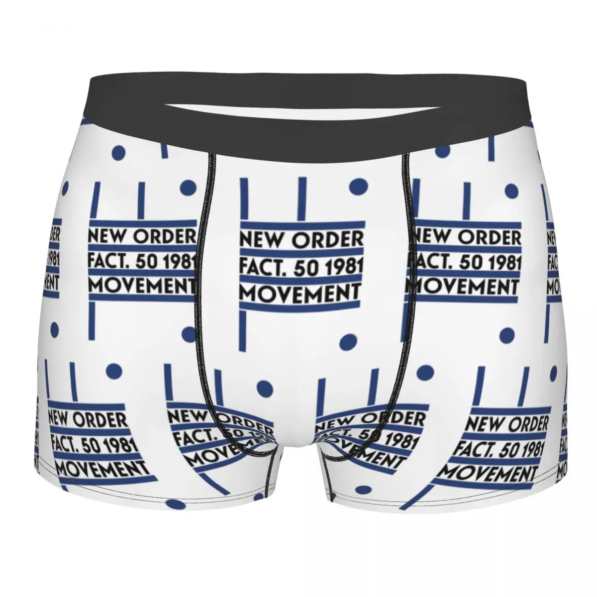 Boxer Underpants Shorts New Order Movement Panties Male Ventilate Underwear for Homme Man Boyfriend Gifts