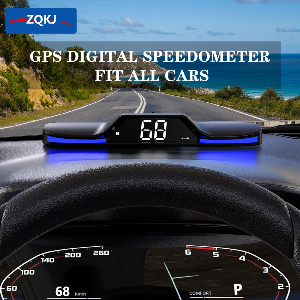 

ZQKJ The New HUD G15 For All Cars Electronic Accessories Head Up Display On-board Computer Auto Smart Digital Speedometer Speed