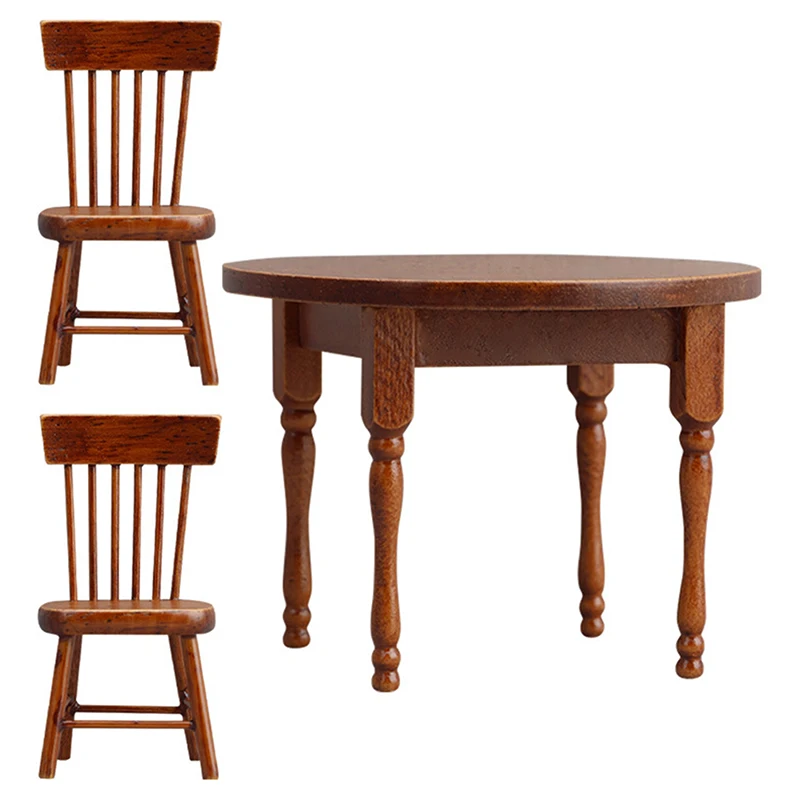 1:12 schaal poppenhuis miniatuur eettafelset, ideaal voor keukenmodel decor en accessoires