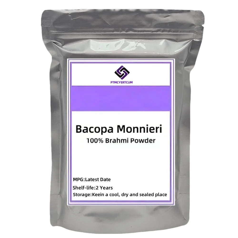 Paquete interior de polvo de extracto de Brahmi Bacopa Monnieri personalizado mundial, bolsas de plástico de doble cubierta para distribuidores globales