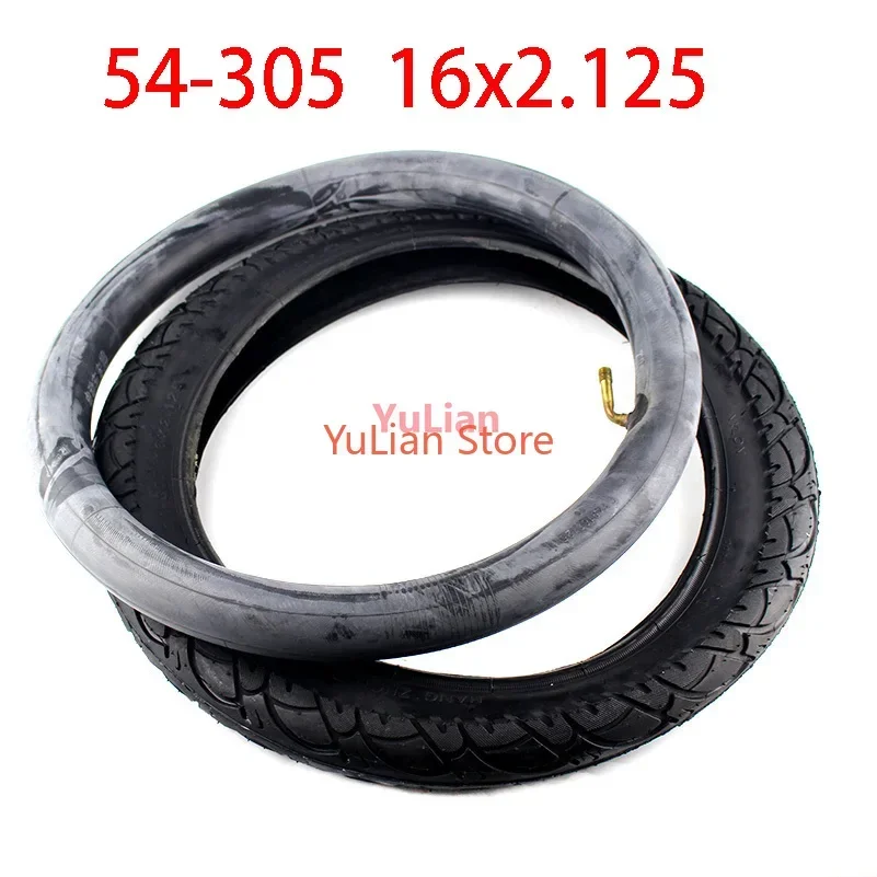 Good Quality Made IN CHINA New StyleTire for Gas Electric Scooters and E-Bike 16X2.125 Tire 16 X 2.125 / 54-305 Wheel Tyre Tube