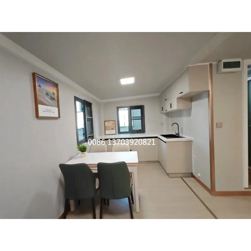 Mobile Home Maison mobile 20 pieds avec assemblage de cas mobiles