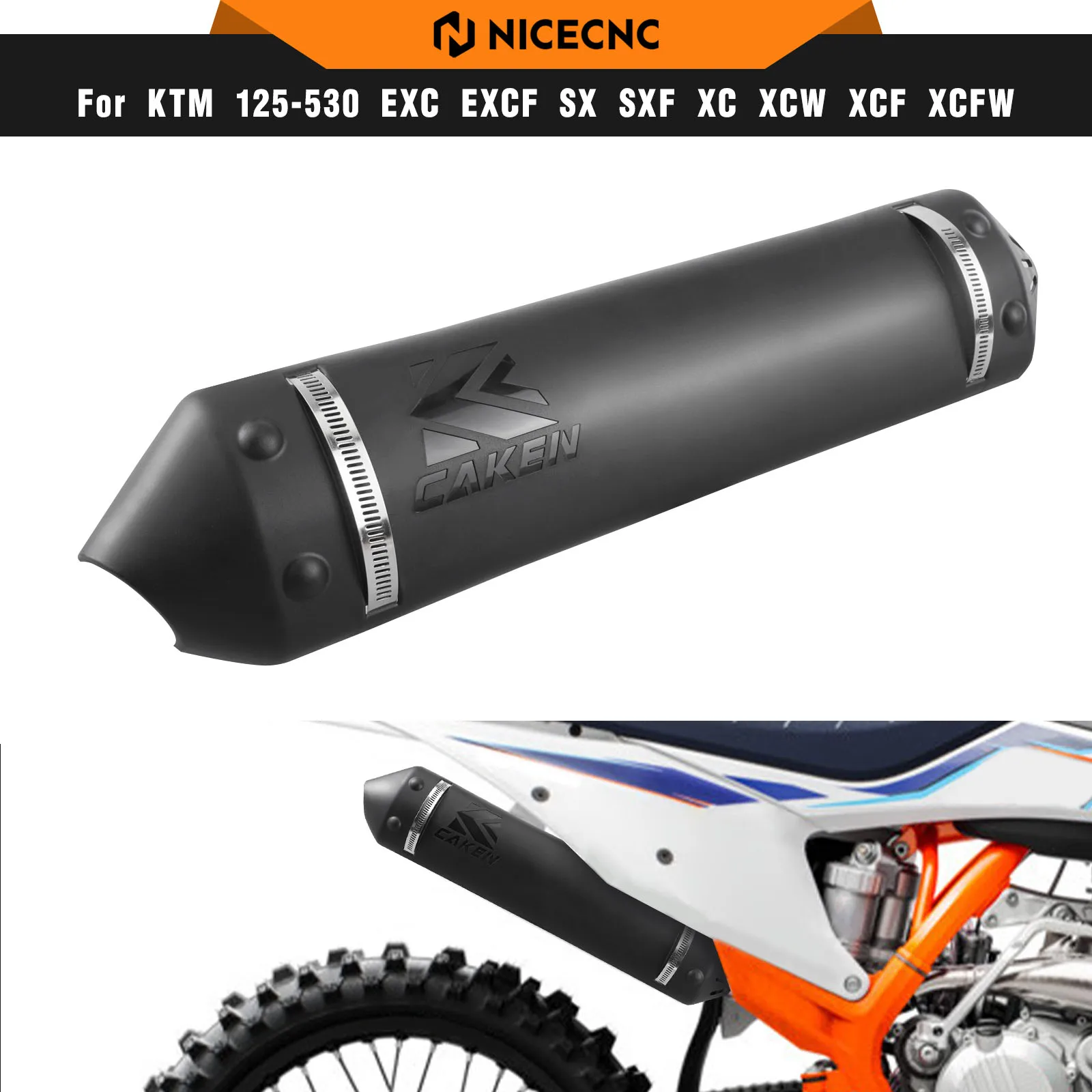 

NICECNC For KTM TPI XC-W 300 250 2020-2022 Exhaust Muffler Pipe Heat Shield Cover For KTM TPi XC 250 300 2020-2022 XC-W 300 2023
