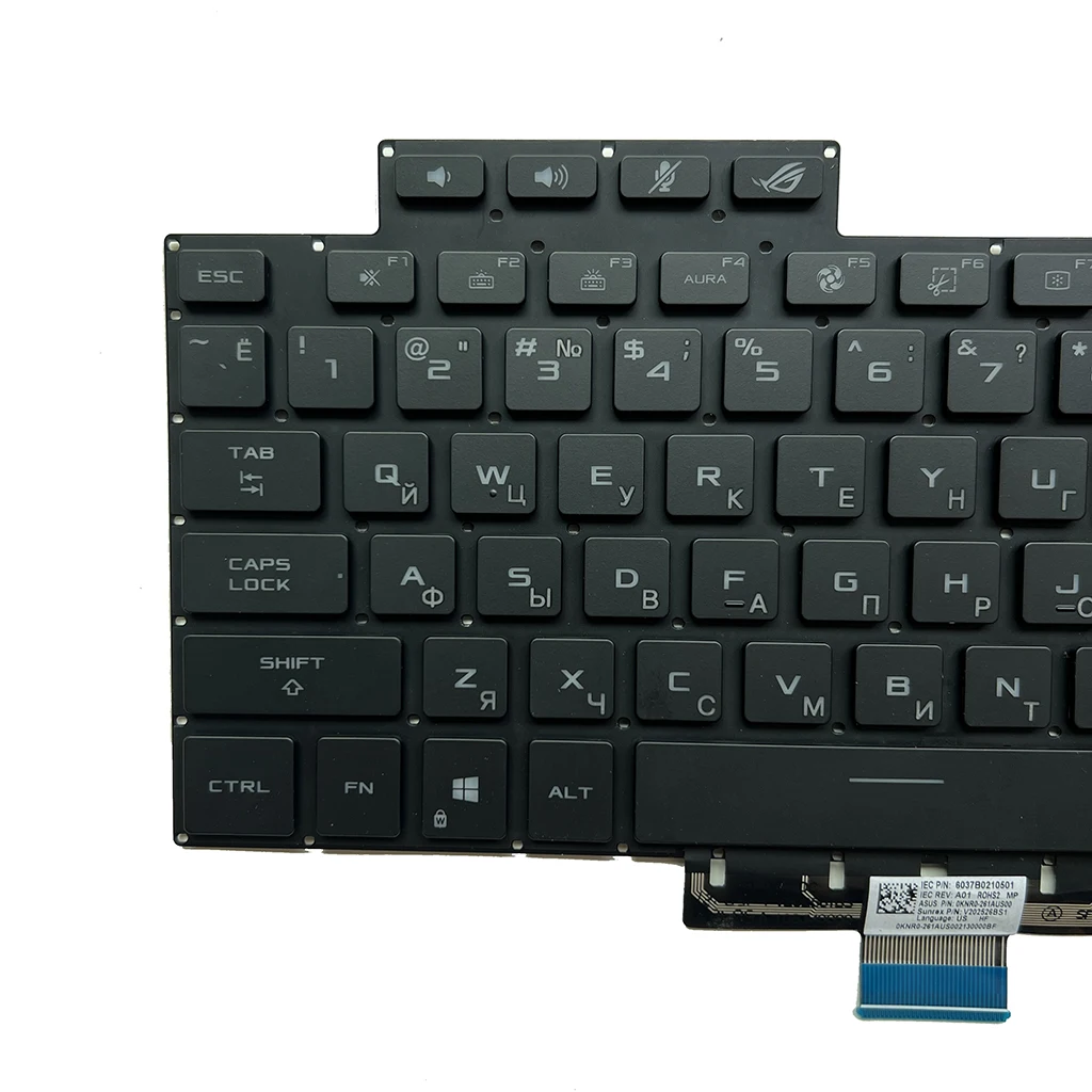 Imagem -04 - Teclado Retroiluminado Rgb dos Eua Asus Rog Zephyrus G15 Ga503q Ga503qr Ga503qs Ga503qm G16 Gu603 Gu603hm V202526js1 2023